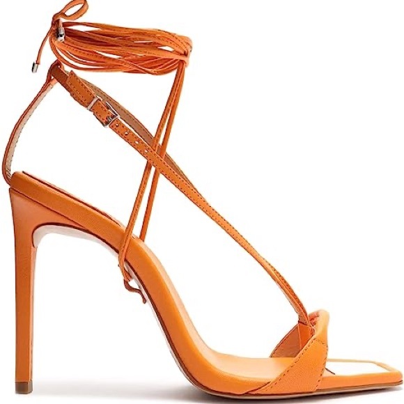 Schutz Vikki Strappy Stiletto (Bright Orange) - Picture 10 of 10